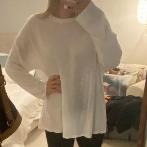 White free people long sleeve